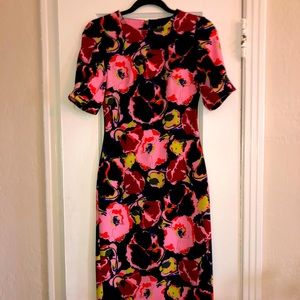 ZARA trf collection Floral Dress